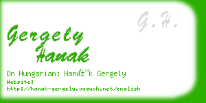 gergely hanak business card